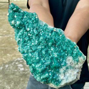 3.9LB Natural Green Fluorite Crystal Cluster Mineral Specimen